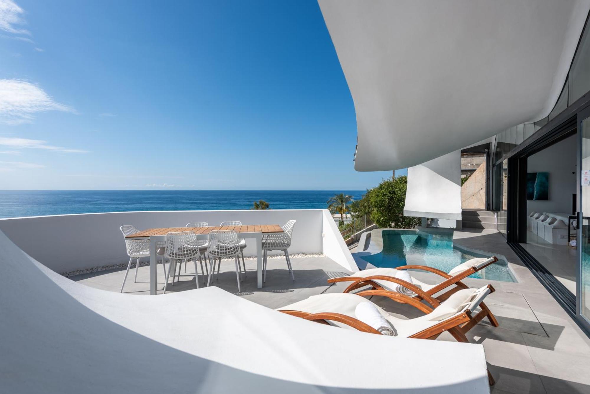 Rentitspain Casa Del Acantilado Piscina Climatizada Salobreña Buitenkant foto