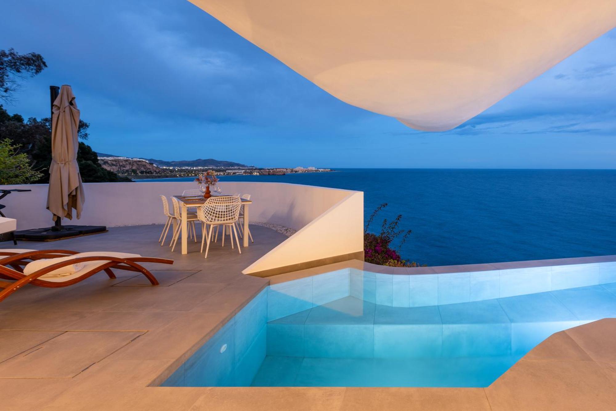 Rentitspain Casa Del Acantilado Piscina Climatizada Salobreña Buitenkant foto