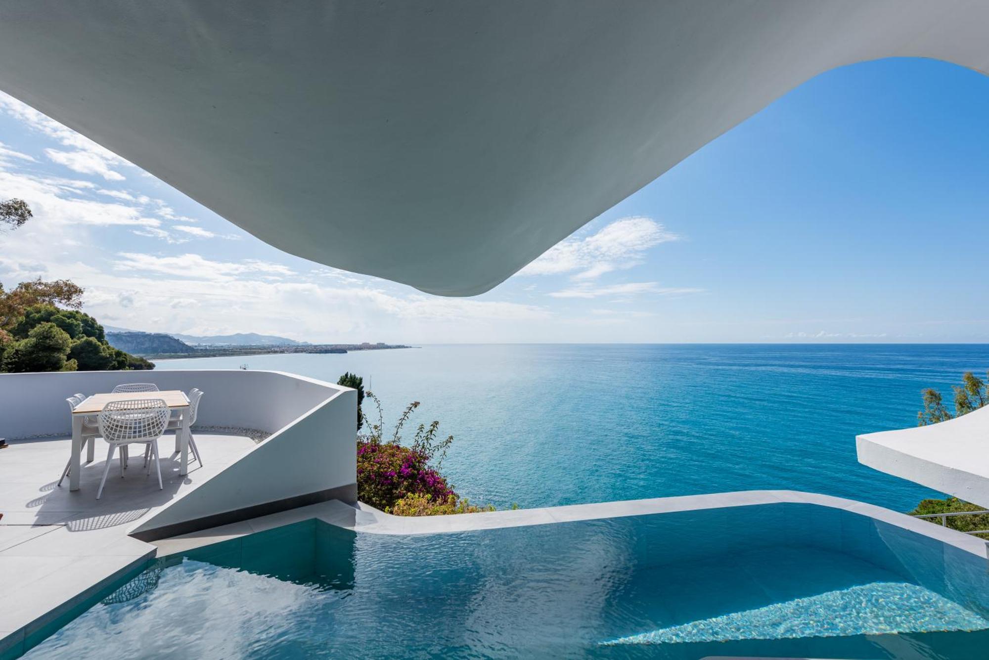 Rentitspain Casa Del Acantilado Piscina Climatizada Salobreña Buitenkant foto