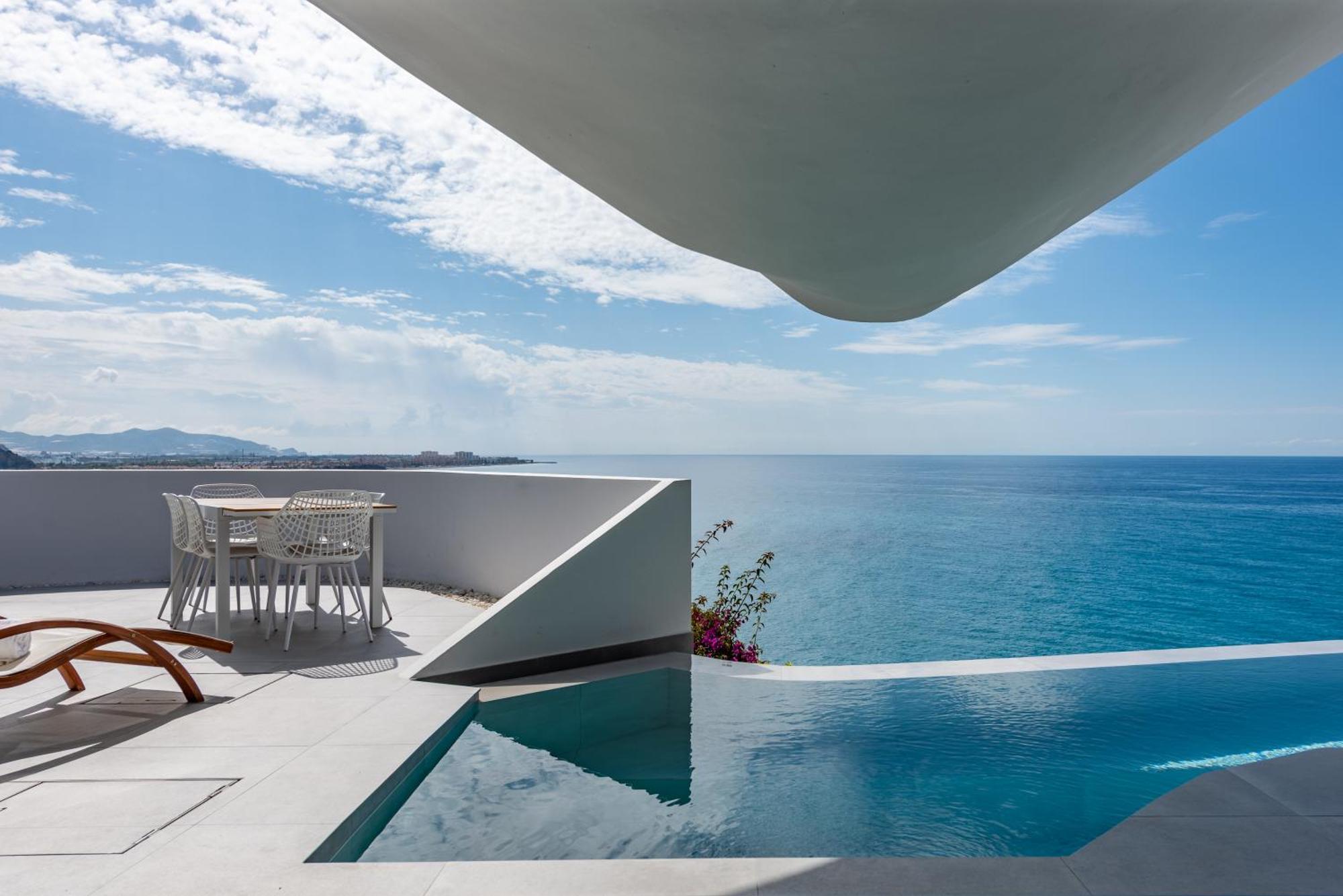 Rentitspain Casa Del Acantilado Piscina Climatizada Salobreña Buitenkant foto